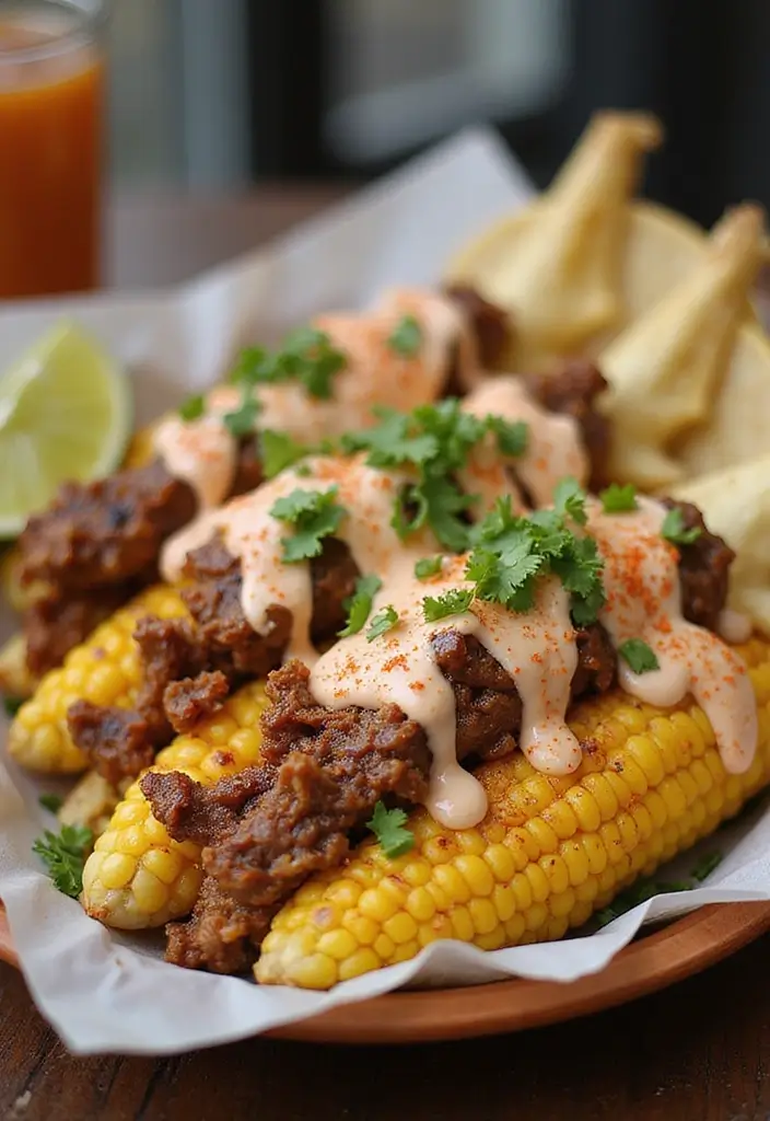 26 Healthy Ground Beef Mexican Recipes for Busy Nights - 23. Beefy Mexican Street Corn