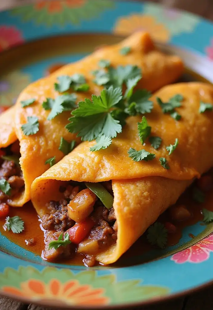 26 Healthy Ground Beef Mexican Recipes for Busy Nights - 3. Beef and Vegetable Enchiladas