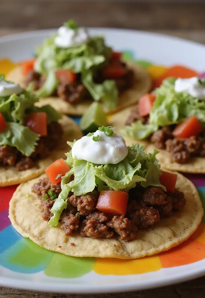27 Easy Mexican Ground Beef Recipes for Weeknight Meals 76 27 Easy Mexican Ground Beef Recipes for Weeknight Meals - 14. Beef Tostadas