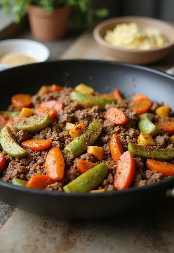 27 Easy Mexican Ground Beef Recipes for Weeknight Meals 25 27 Easy Mexican Ground Beef Recipes for Weeknight Meals - 5. One-Pan Mexican Beef Skillet
