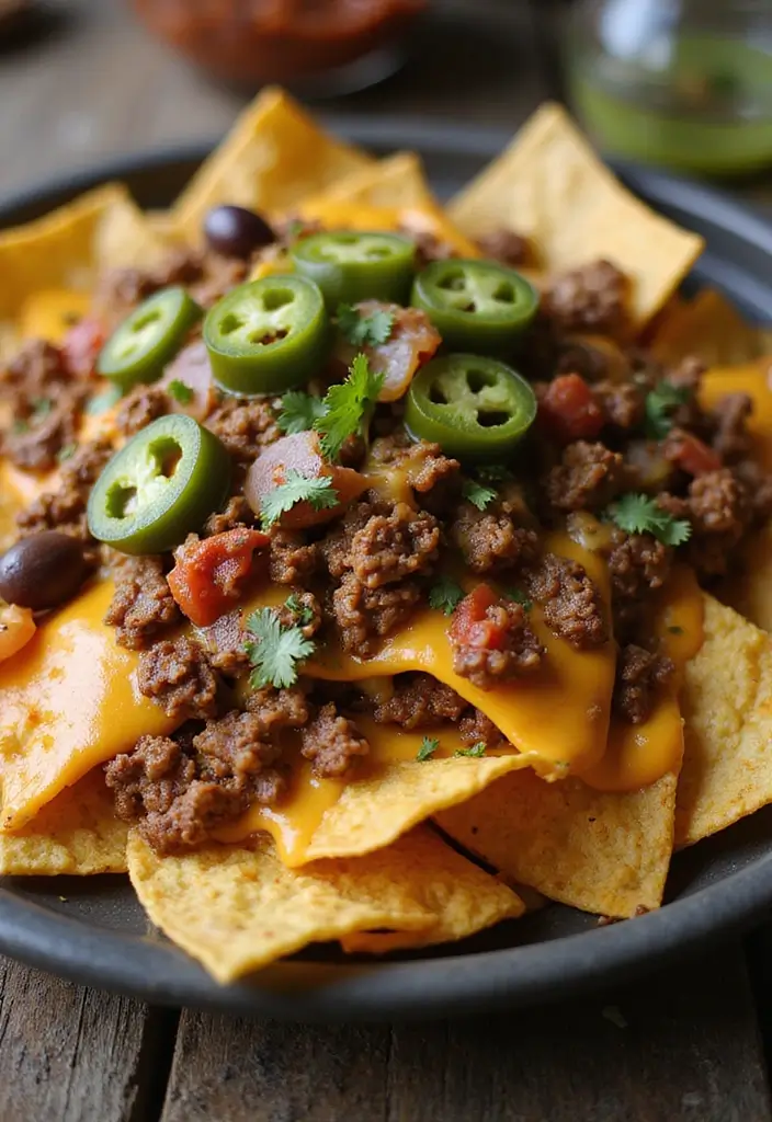 27 Easy Mexican Ground Beef Recipes for Weeknight Meals 49 27 Easy Mexican Ground Beef Recipes for Weeknight Meals - 9. Spicy Beef Nachos
