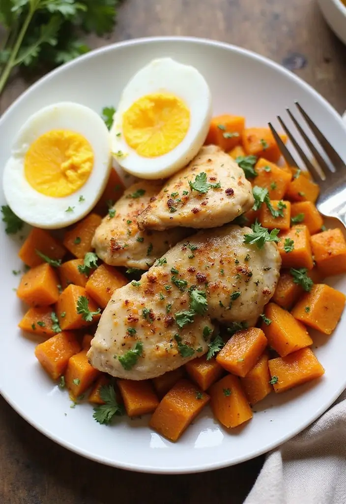 27 Healthy Mexican Chicken Recipes for the Week - 18. Chicken and Sweet Potato Hash