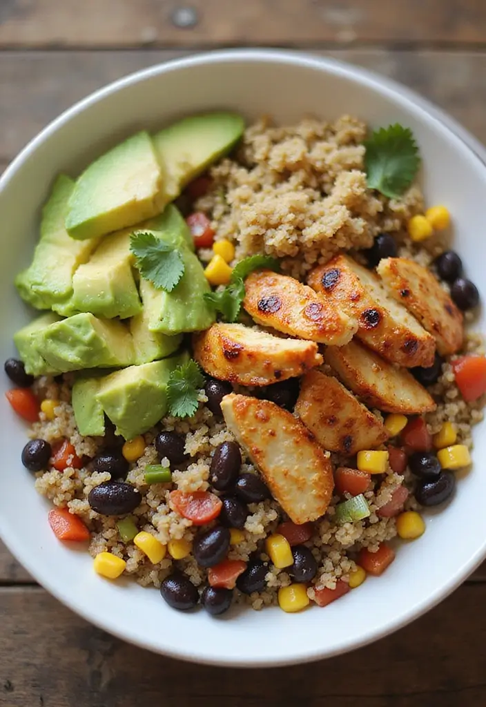 27 Healthy Mexican Chicken Recipes for the Week - 2. Mexican Chicken Quinoa Bowl
