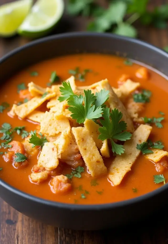 27 Healthy Mexican Chicken Recipes for the Week - 6. Chicken Tortilla Soup