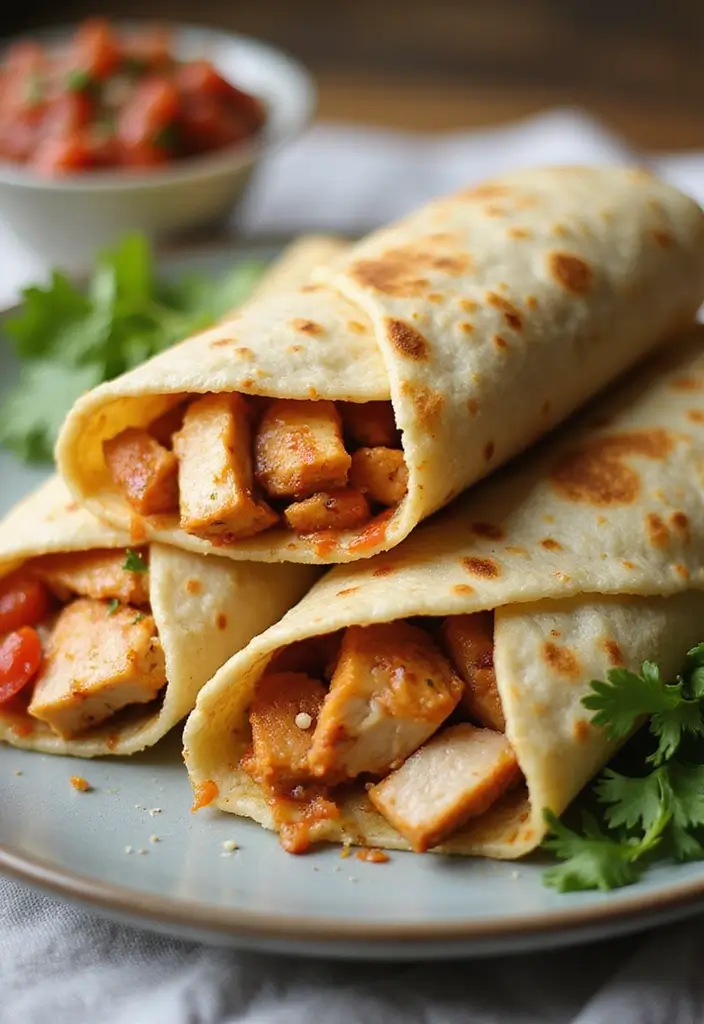 28 Easy Mexican Recipes with Just 4 Ingredients 140 28 Easy Mexican Recipes with Just 4 Ingredients - 24. Simple Chicken Burritos