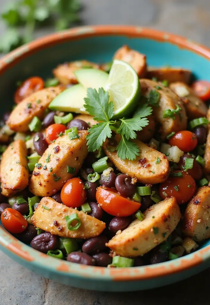 28 Easy Mexican Recipes with Just 4 Ingredients 161 28 Easy Mexican Recipes with Just 4 Ingredients - 27. Chicken and Black Bean Salad