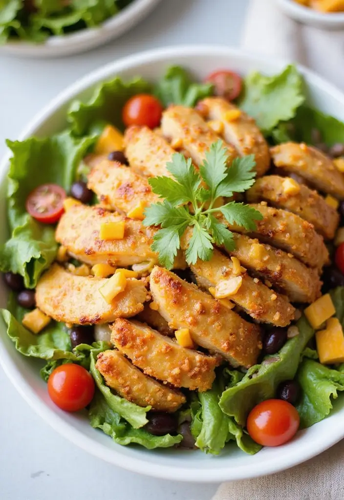 28 Mexican Chicken Tenderloin Recipes for Quick Meals 144 28 Mexican Chicken Tenderloin Recipes for Quick Meals - 26. Chicken Tenderloin Taco Salad