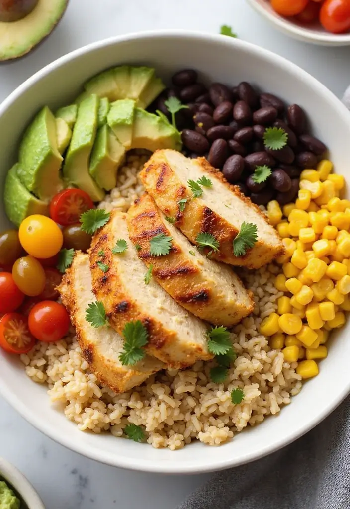 28 Mexican Chicken Tenderloin Recipes for Quick Meals 14 28 Mexican Chicken Tenderloin Recipes for Quick Meals - 4. Chicken Tenderloin Burrito Bowls