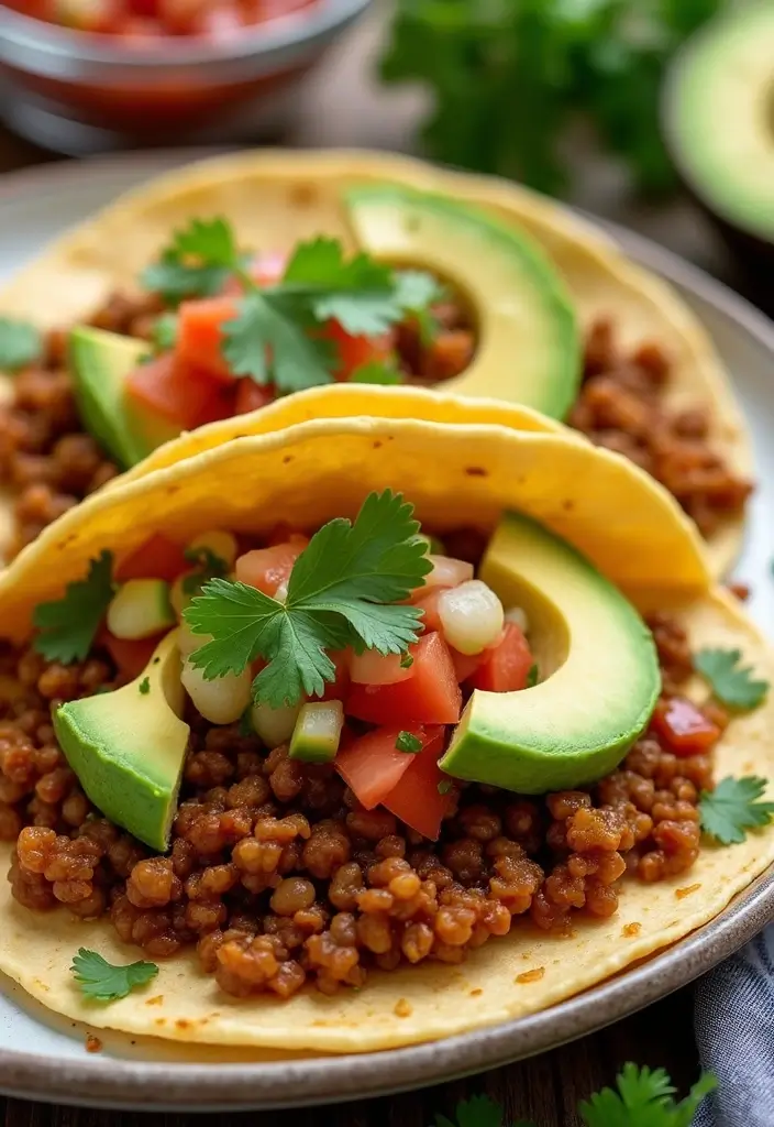 28 Mexican Party Recipes That Always Impress 69 28 Mexican Party Recipes That Always Impress - 13. Spicy Lentil Tacos