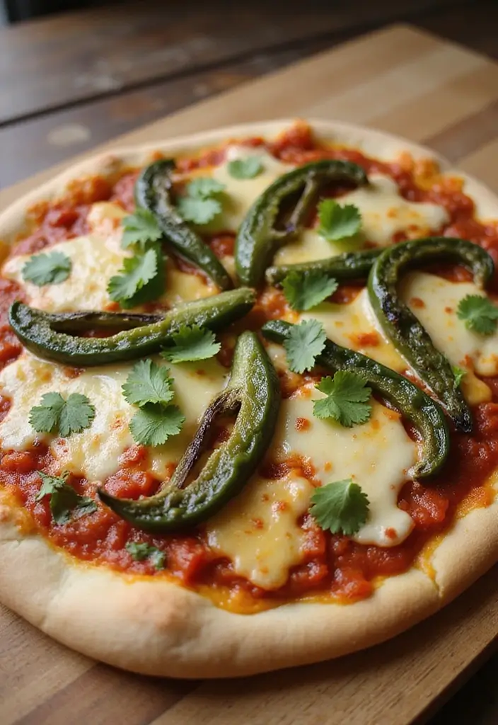 28 Mexican Poblano Pepper Recipes to Spice Up Dinner 96 28 Mexican Poblano Pepper Recipes to Spice Up Dinner - 16. Poblano Pepper Pizza
