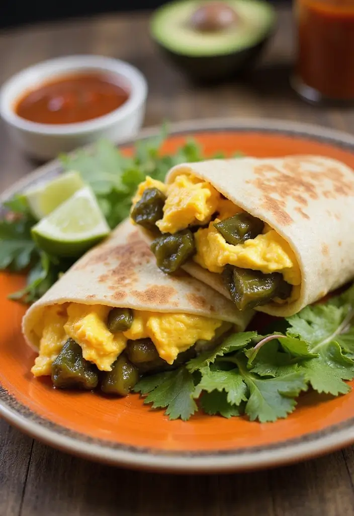 28 Mexican Poblano Pepper Recipes to Spice Up Dinner 115 28 Mexican Poblano Pepper Recipes to Spice Up Dinner - 19. Poblano Pepper and Egg Breakfast Burritos