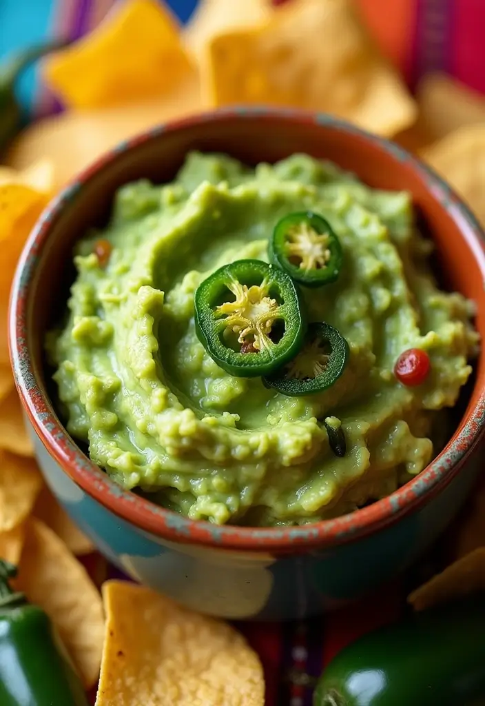28 Spicy Mexican Food Recipes for Heat Lovers 8 28 Spicy Mexican Food Recipes for Heat Lovers - 2. Spicy Guacamole with Roasted Jalapeños