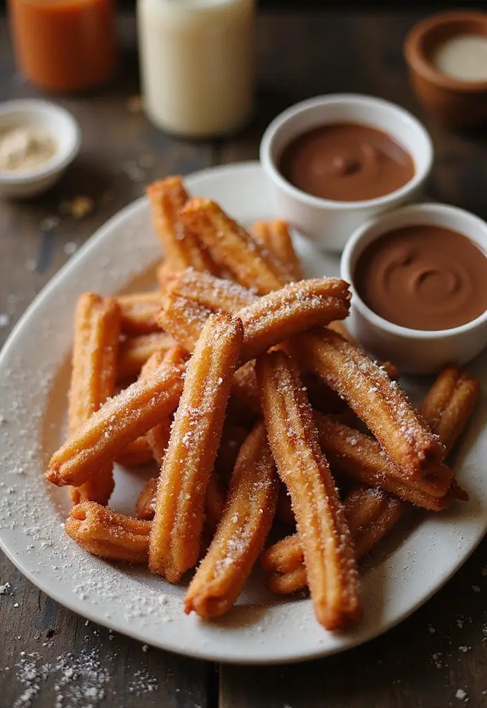 28 Spicy Mexican Food Recipes for Heat Lovers 114 28 Spicy Mexican Food Recipes for Heat Lovers - 22. Spicy Churros with Chocolate Sauce