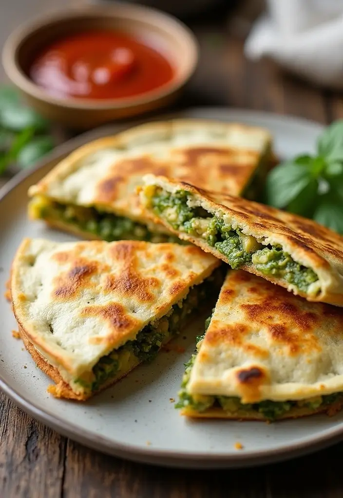 29 Easy Mexican Appetizer Recipes for Your Next Party 59 29 Easy Mexican Appetizer Recipes for Your Next Party - 11. Pesto Quesadillas