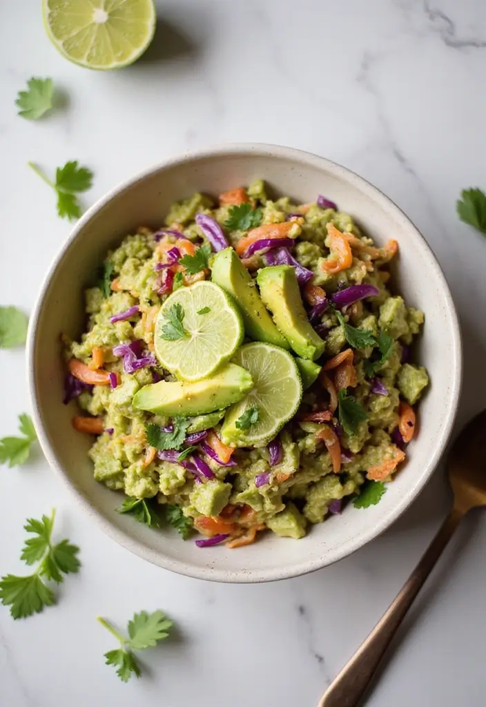 29 Easy Mexican Appetizer Recipes for Your Next Party 111 29 Easy Mexican Appetizer Recipes for Your Next Party - 19. Cabbage and Avocado Slaw
