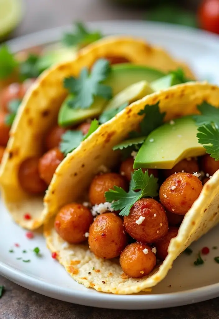 29 Easy Mexican Appetizer Recipes for Your Next Party 123 29 Easy Mexican Appetizer Recipes for Your Next Party - 21. Spiced Chickpea Tacos