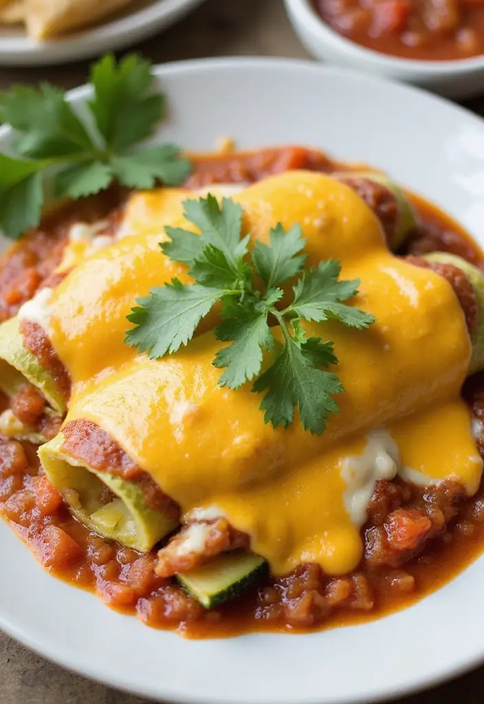 29 Low-Carb Mexican Recipes for Healthy Eating 1 29 Low-Carb Mexican Recipes for Healthy Eating - 1. Zucchini Enchiladas