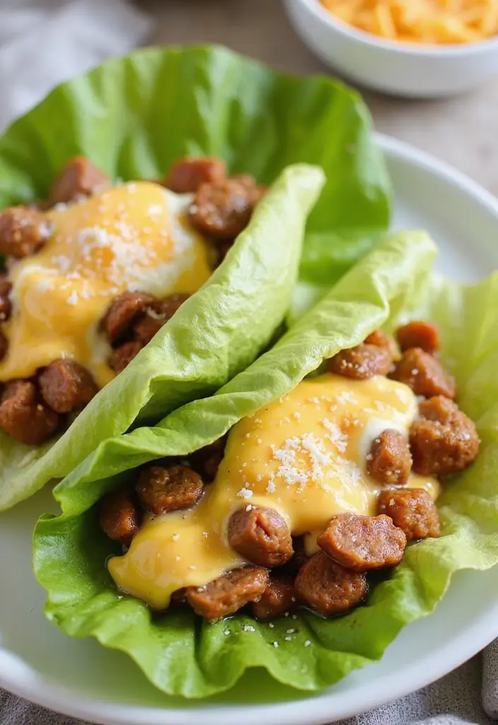 29 Low-Carb Mexican Recipes for Healthy Eating 102 29 Low-Carb Mexican Recipes for Healthy Eating - 20. Egg and Chorizo Breakfast Tacos