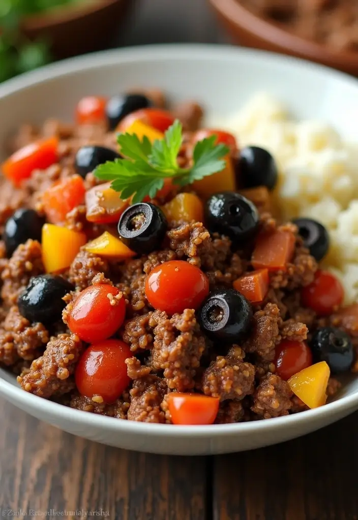 29 Low-Carb Mexican Recipes for Healthy Eating 24 29 Low-Carb Mexican Recipes for Healthy Eating - 6. Beef Picadillo