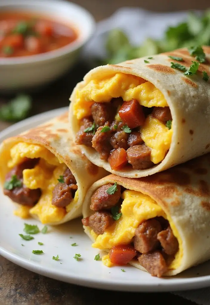 30 Copycat Restaurant Mexican Recipes You Can Make at Home - 18. Chorizo Breakfast Burritos