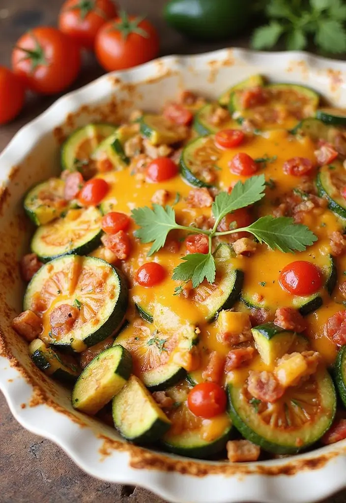 30 Easy Crockpot Mexican Recipes You’ll Want on Repeat 107 30 Easy Crockpot Mexican Recipes You’ll Want on Repeat - 17. Mexican Zucchini Casserole