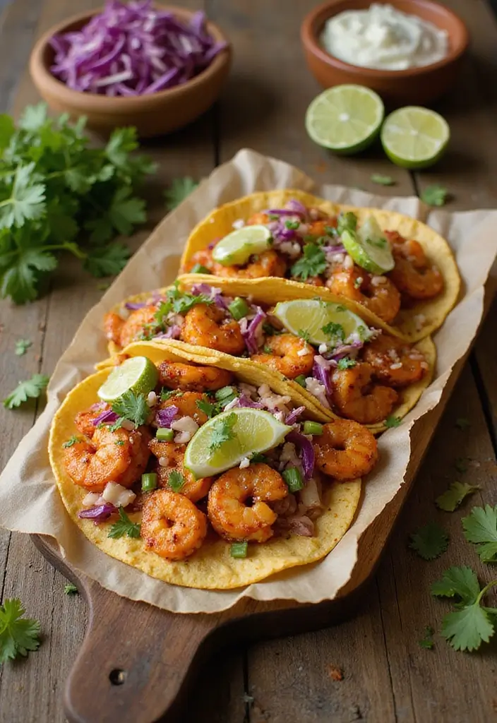 30 Easy Mexican Dinner Recipes for Busy Weeknights 44 30 Easy Mexican Dinner Recipes for Busy Weeknights - 8. Spicy Shrimp Tacos