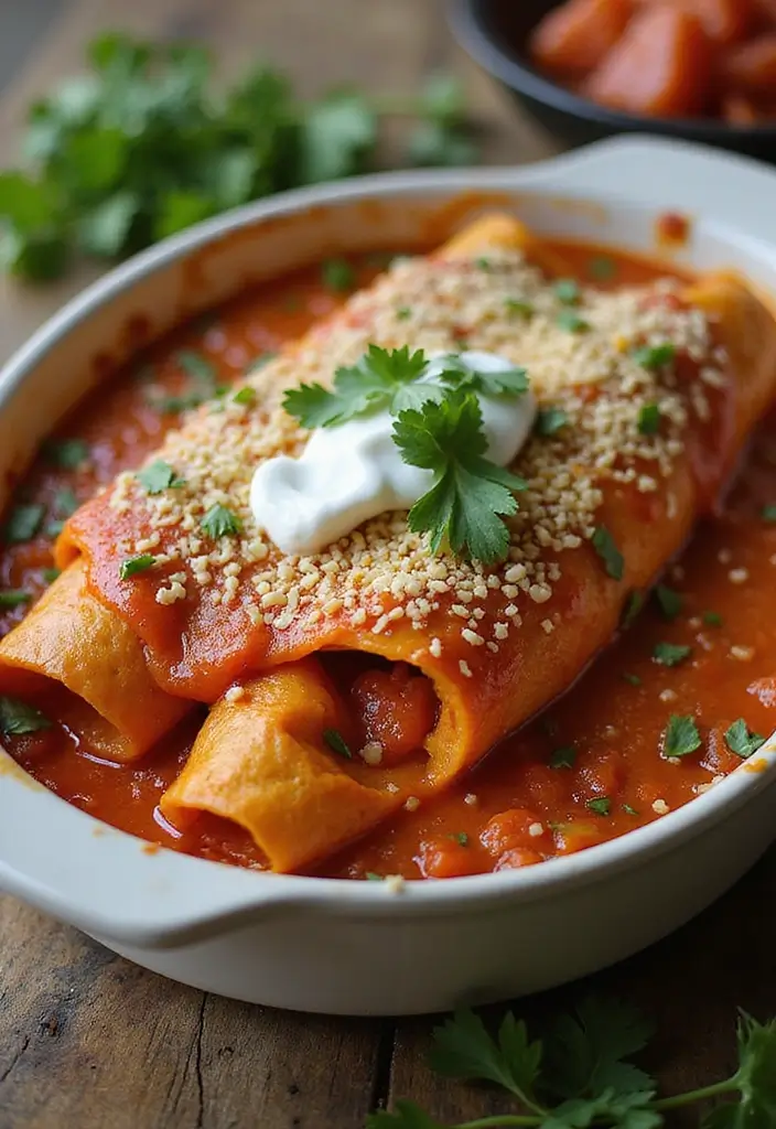30 Healthy Mexican Dinner Recipes That Taste Amazing - 10. Baked Sweet Potato Enchiladas