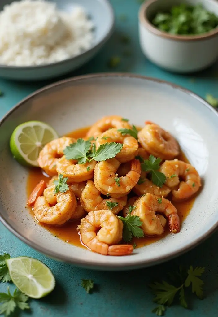 30 Healthy Mexican Dinner Recipes That Taste Amazing - 21. Coconut Lime Shrimp
