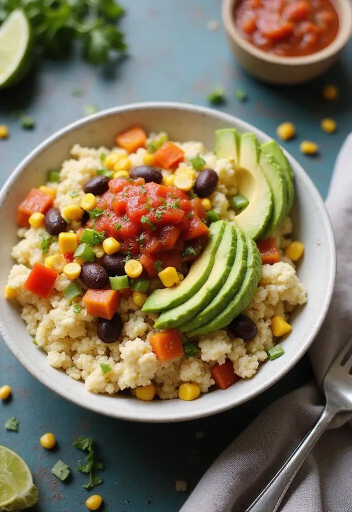30 Healthy Mexican Dinner Recipes That Taste Amazing - 5. Cauliflower Rice Burrito Bowl