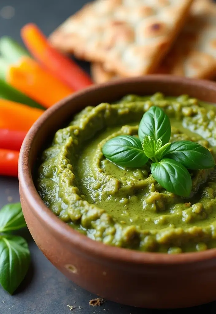 30 Mexican Bean Dip Recipes That Steal the Show - 20. Pesto Bean Dip