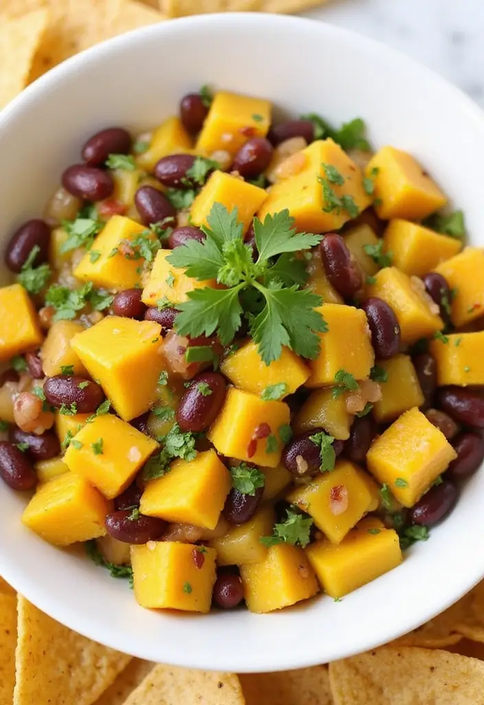 30 Mexican Bean Dip Recipes That Steal the Show - 25. Mango Bean Salsa