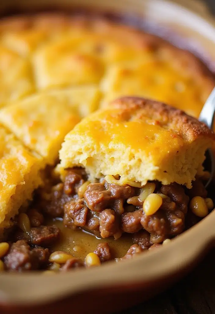 30 Mexican Beef Recipes for Every Occasion 129 30 Mexican Beef Recipes for Every Occasion - 23. Beef and Cornbread Bake