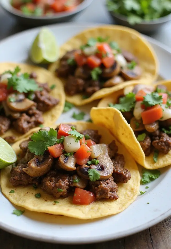 30 Mexican Beef Recipes for Every Occasion 134 30 Mexican Beef Recipes for Every Occasion - 24. Beef and Mushroom Tacos