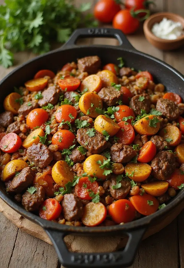 30 Mexican Beef Recipes for Every Occasion 137 30 Mexican Beef Recipes for Every Occasion - 25. Beef Chorizo Skillet