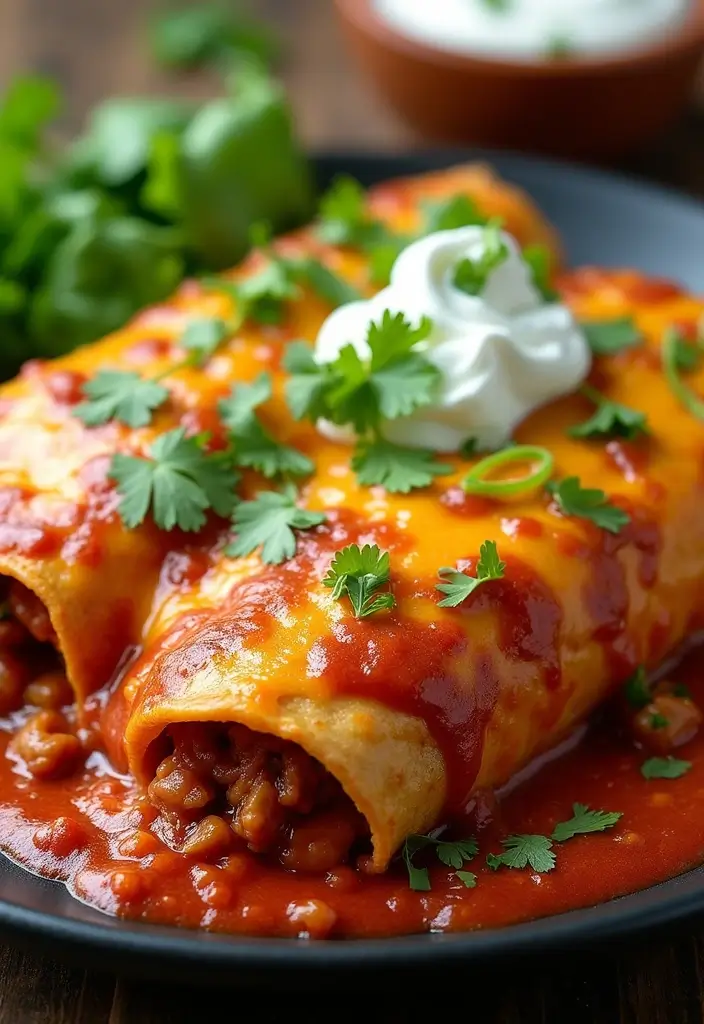 30 Mexican Beef Recipes for Every Occasion 11 30 Mexican Beef Recipes for Every Occasion - 3. Beef Enchiladas