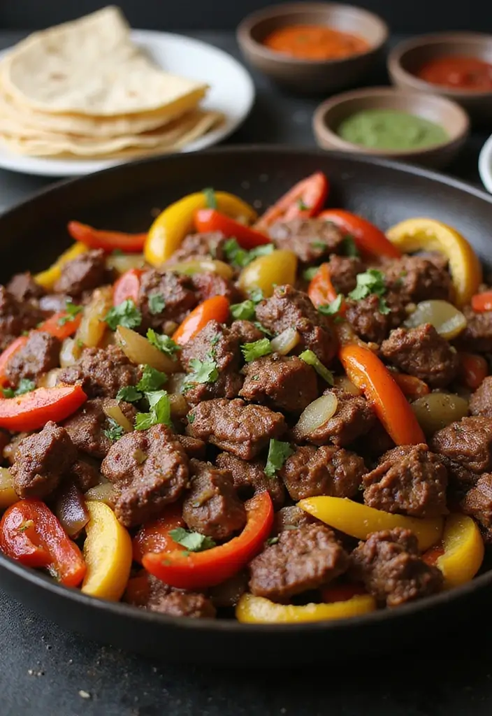 30 Mexican Beef Recipes for Every Occasion 16 30 Mexican Beef Recipes for Every Occasion - 4. Beef Fajitas