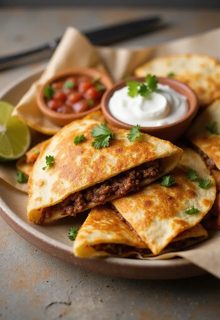 30 Mexican Beef Recipes for Every Occasion 29 30 Mexican Beef Recipes for Every Occasion - 7. Beef Quesadillas