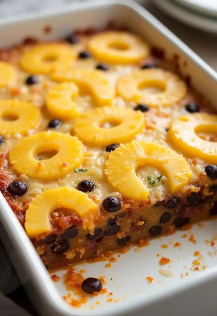 30+ Mexican Casserole Recipes Full of Flavor and Comfort 134 30+ Mexican Casserole Recipes Full of Flavor and Comfort - 24. Pineapple and Black Bean Casserole