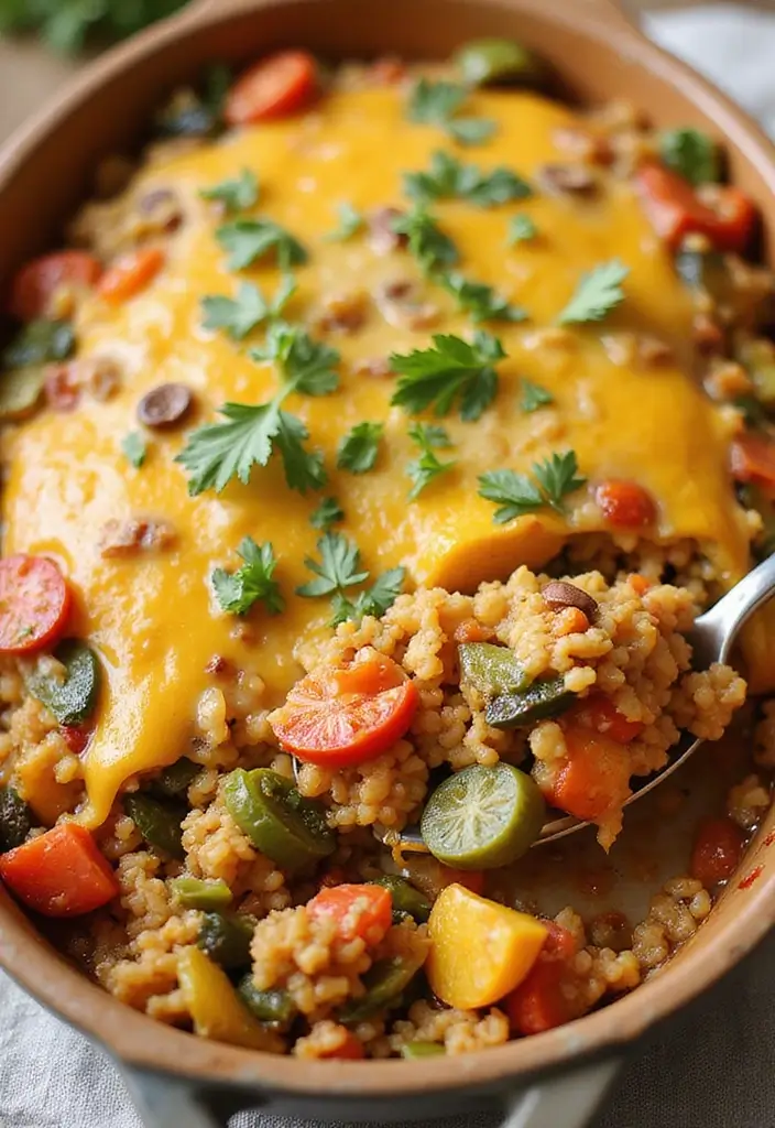 30+ Mexican Casserole Recipes Full of Flavor and Comfort 25 30+ Mexican Casserole Recipes Full of Flavor and Comfort - 5. Loaded Vegetable and Rice Casserole