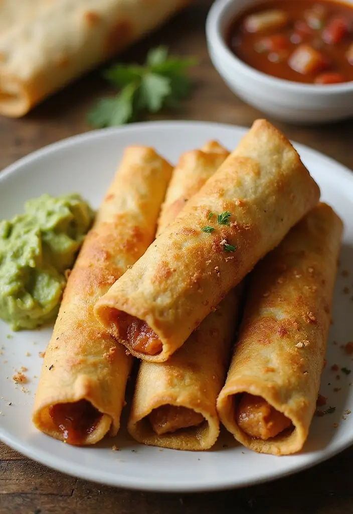 30 Mexican Chicken Dinner Recipes You’ll Actually Crave 56 30 Mexican Chicken Dinner Recipes You’ll Actually Crave - 10. Baked Chicken Taquitos