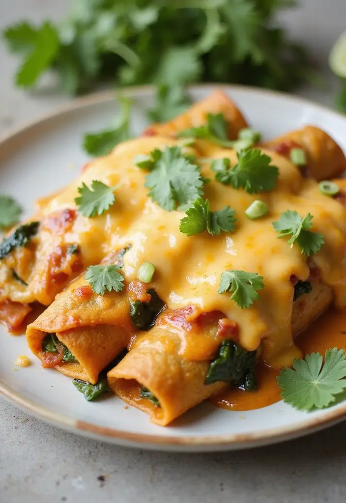 30 Mexican Chicken Dinner Recipes You’ll Actually Crave 138 30 Mexican Chicken Dinner Recipes You’ll Actually Crave - 24. Chicken and Spinach Enchiladas