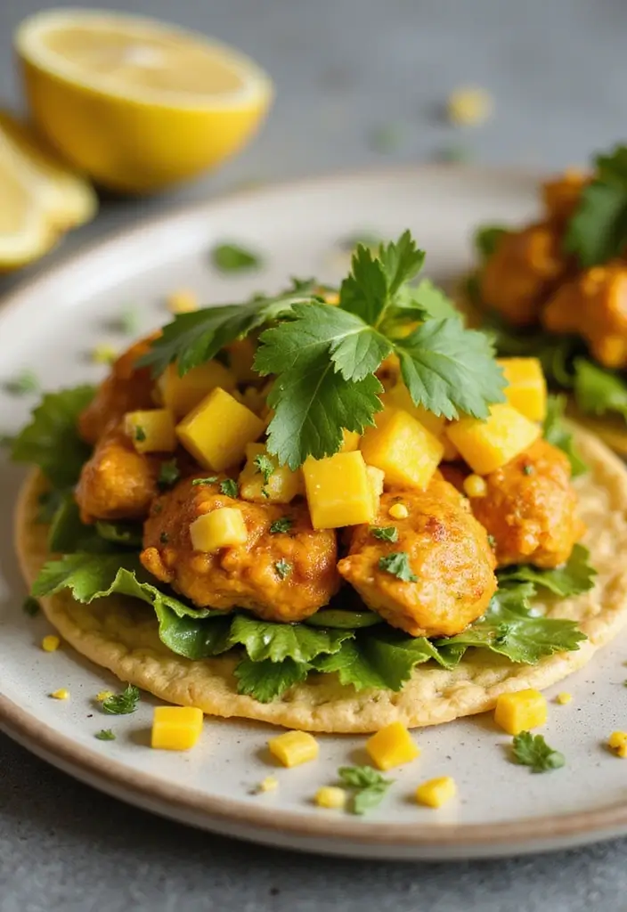 30 Mexican Chicken Tostada Recipes Packed with Flavor 61 30 Mexican Chicken Tostada Recipes Packed with Flavor - 11. Coconut Curry Chicken Tostada