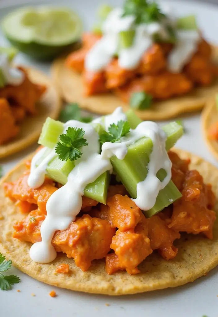 30 Mexican Chicken Tostada Recipes Packed with Flavor 101 30 Mexican Chicken Tostada Recipes Packed with Flavor - 17. Buffalo Chicken Tostada