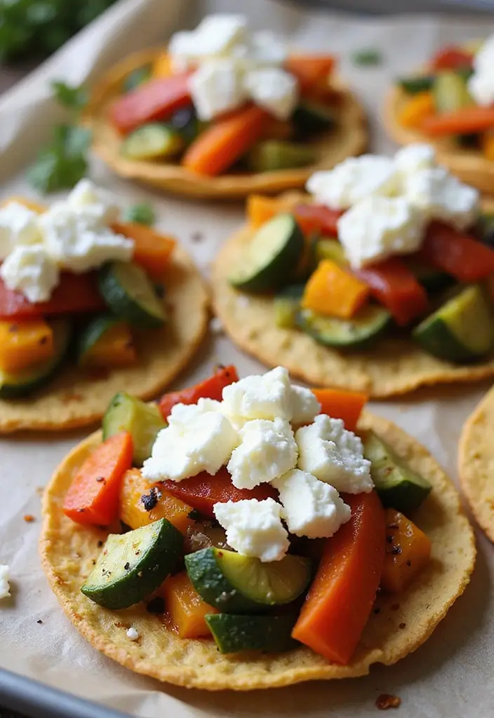 30 Mexican Chicken Tostada Recipes Packed with Flavor 132 30 Mexican Chicken Tostada Recipes Packed with Flavor - 22. Oven-Roasted Vegetable Tostada