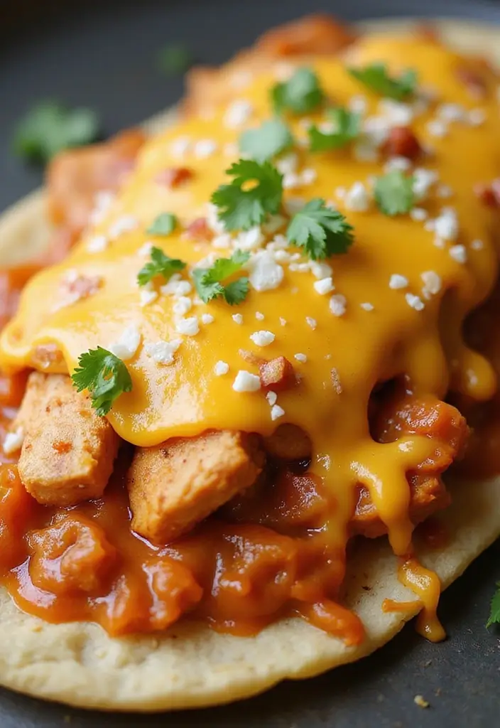30 Mexican Chicken Tostada Recipes Packed with Flavor 146 30 Mexican Chicken Tostada Recipes Packed with Flavor - 24. Chicken Enchilada Tostada