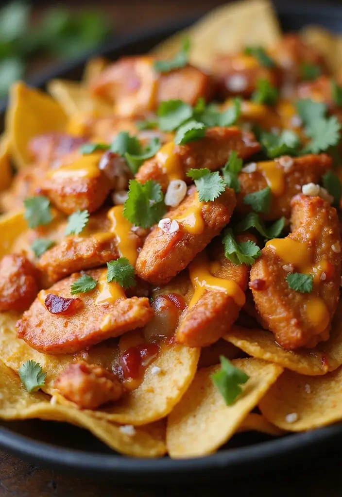 30 Mexican Food Recipes Perfect for Any Party or Gathering 161 30 Mexican Food Recipes Perfect for Any Party or Gathering - 29. Spicy Chicken Nachos