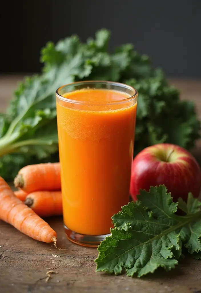 30 Mexican Green Juice Recipes for a Healthy Boost 56 30 Mexican Green Juice Recipes for a Healthy Boost - 10. Carrot Kale Green Juice