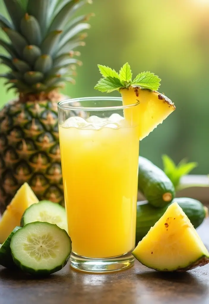 30 Mexican Green Juice Recipes for a Healthy Boost 89 30 Mexican Green Juice Recipes for a Healthy Boost - 15. Pineapple Cucumber Juice