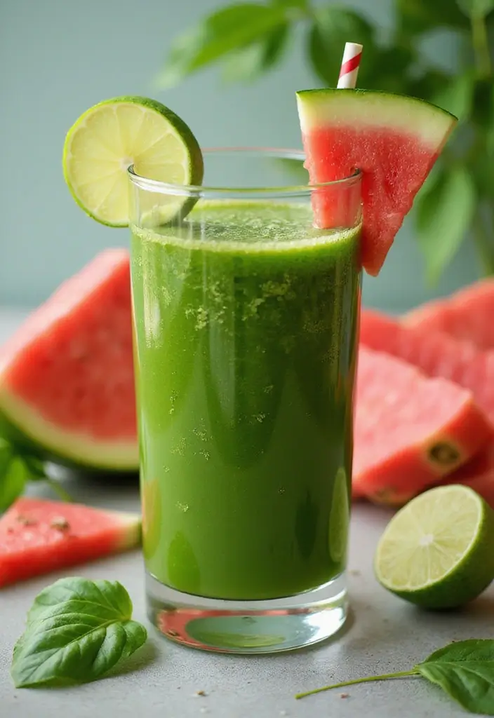 30 Mexican Green Juice Recipes for a Healthy Boost 124 30 Mexican Green Juice Recipes for a Healthy Boost - 22. Watermelon Green Juice