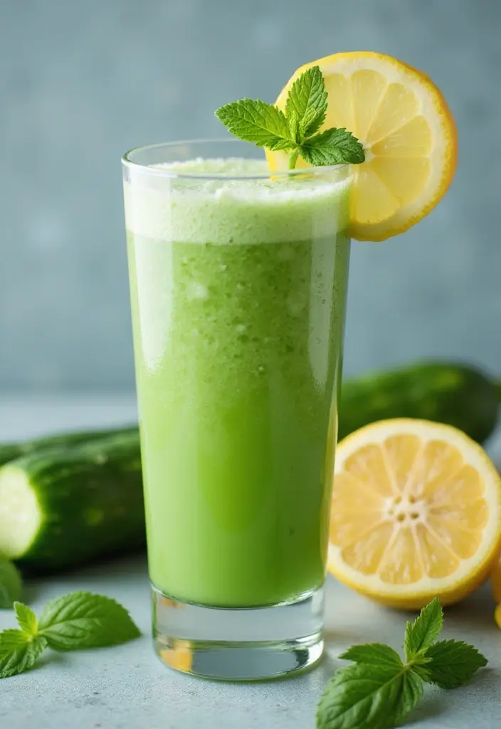 30 Mexican Green Juice Recipes for a Healthy Boost 28 30 Mexican Green Juice Recipes for a Healthy Boost - 6. Cucumber Mint Refreshing Juice